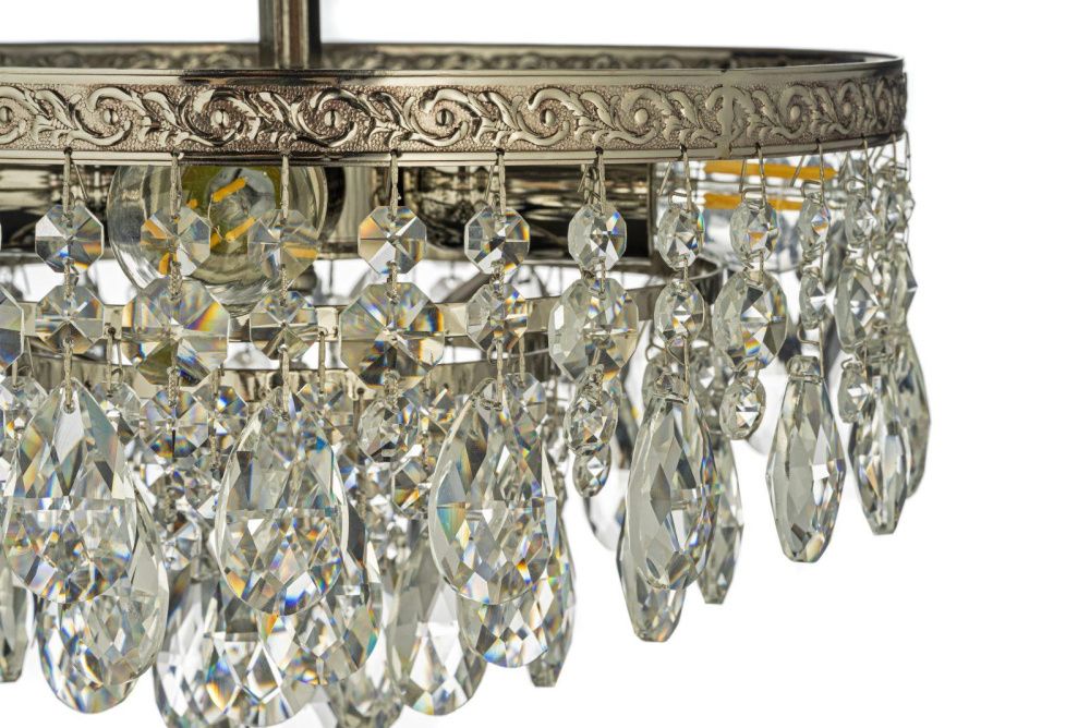 Люстра потолочная *30*31 см, 4*E27*60W, Arti Lampadari Castellana Nickel Castellana E 1.3.30.602 N, Матовый никель