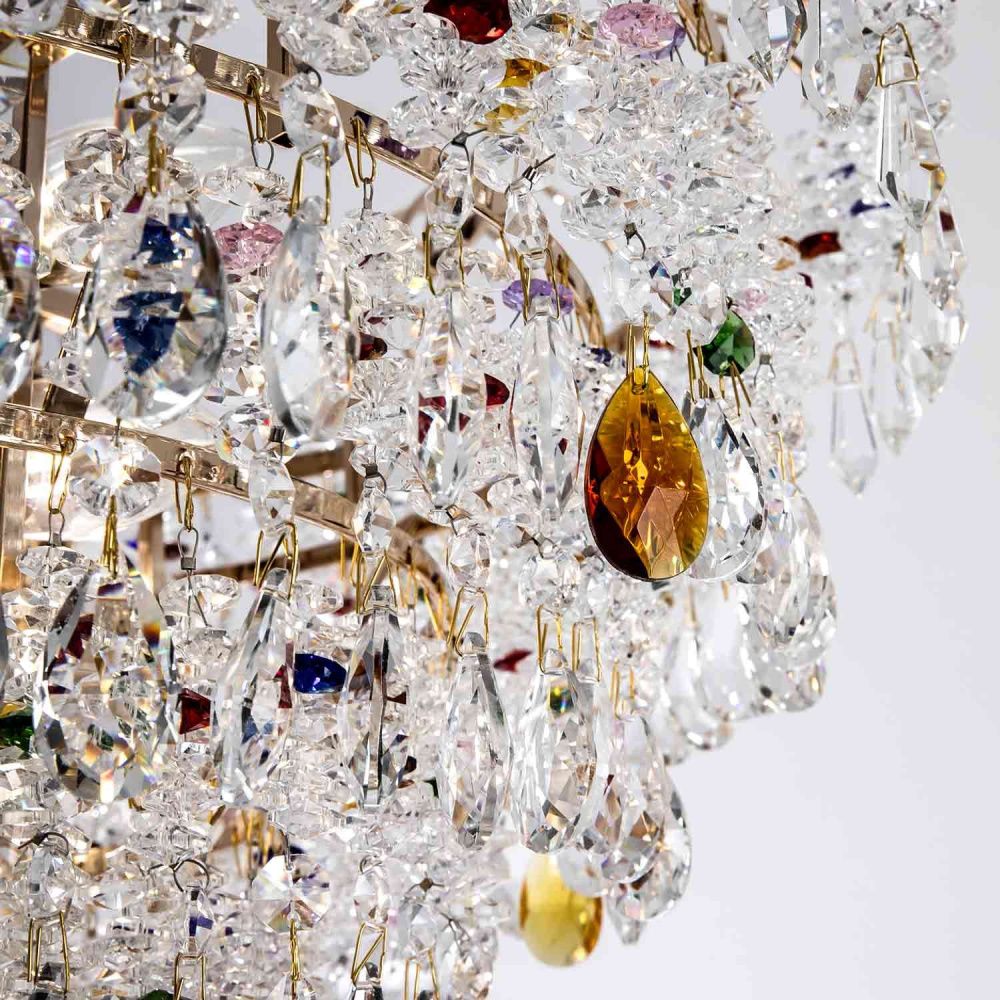 Подвесная люстра 60*60*105 см, Е14 12x40ВтW, Золото MODELUX ML.850.12