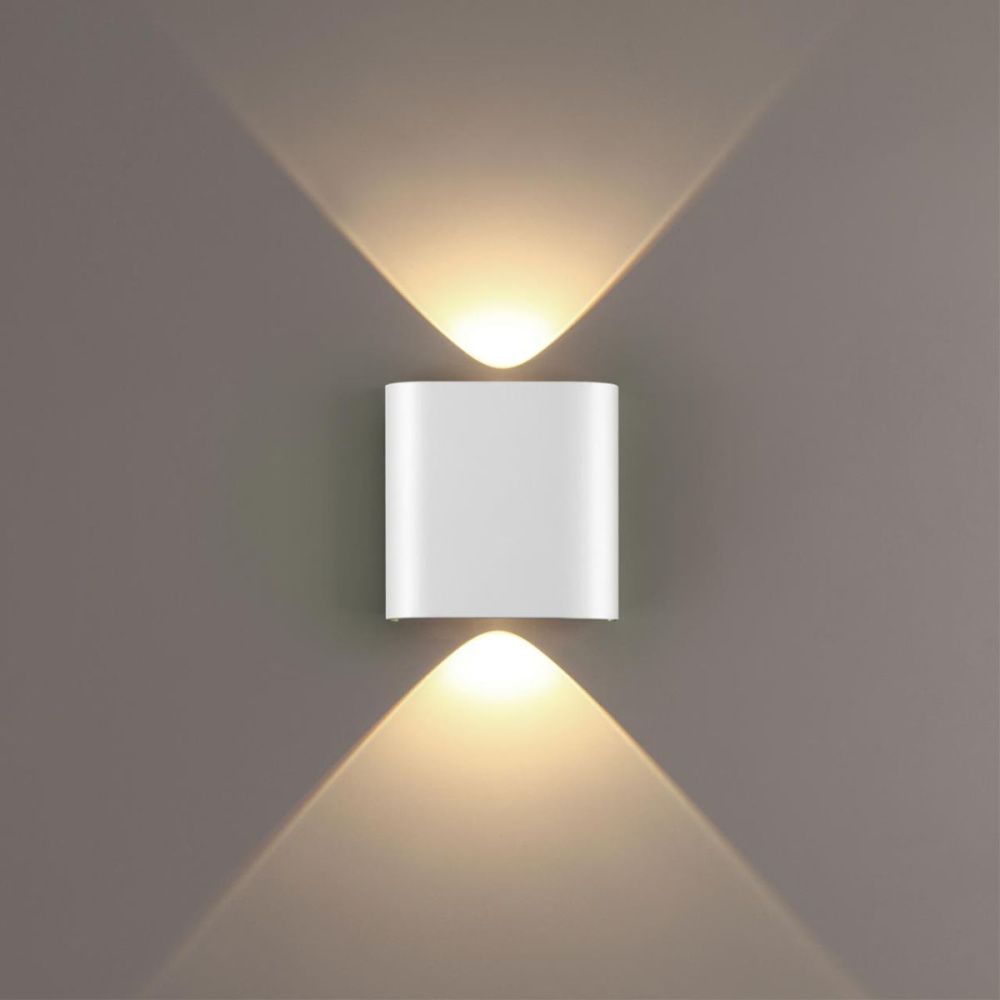 Настенный светильник 11 см, 2W, 3000K, Odeon Light Hightech Magnum 7192/2WL, белый