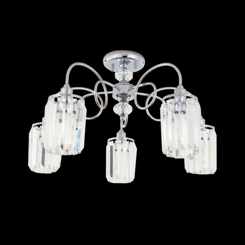 Потолочная люстра Citilux Синди CL330151, диаметр 60 см, хром