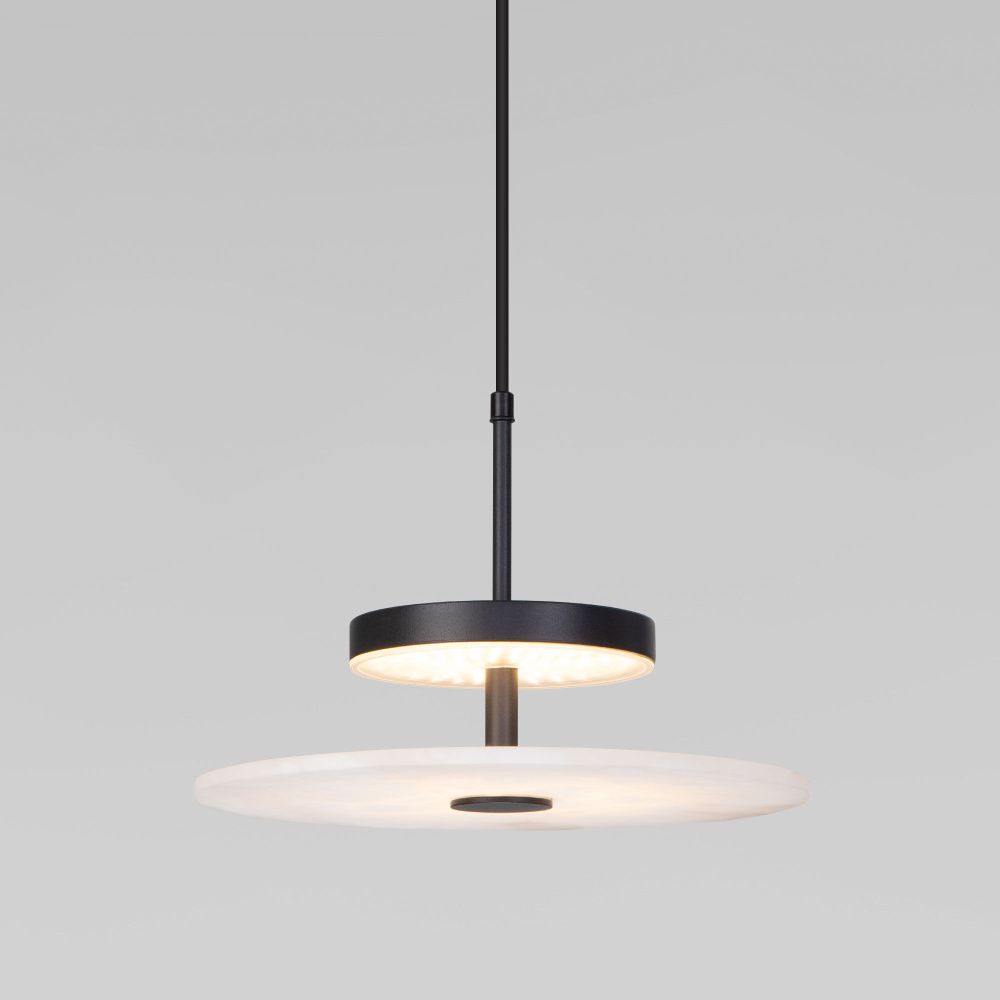 Подвесной светильник 30*30*22-173 см, LED*21W, 3000K, Eurosvet Thasos 40342 LED, черный, a069278