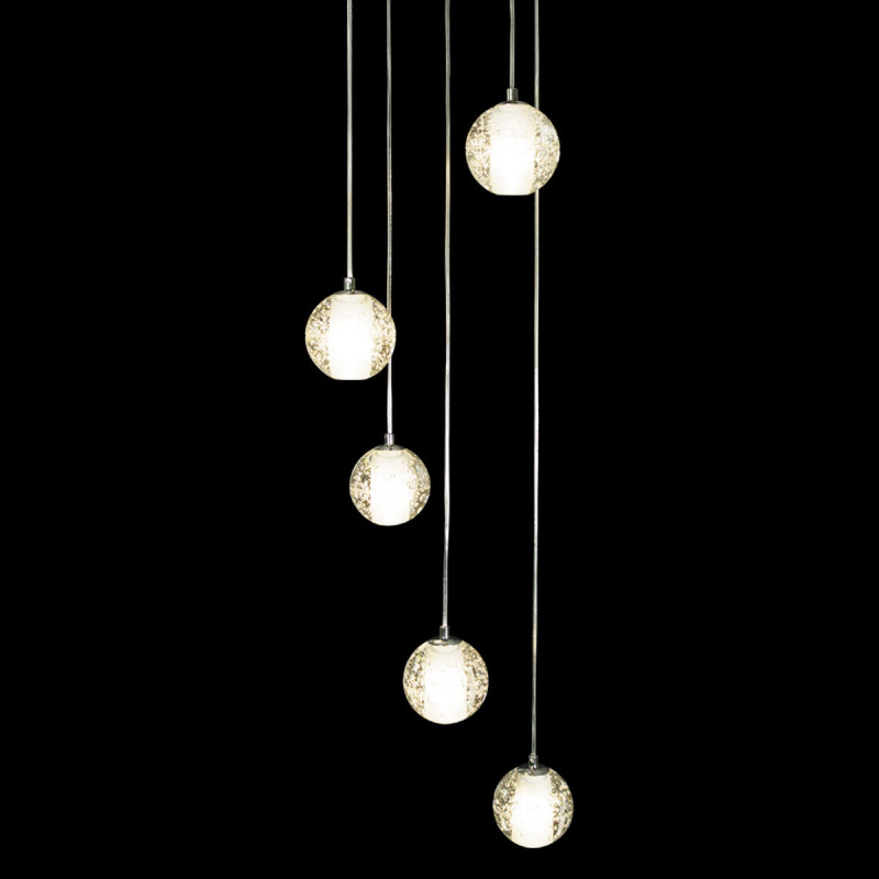Светильник *30 см, 5*G9*5W, 3000К Loft It 10112/5 Rain, Хром