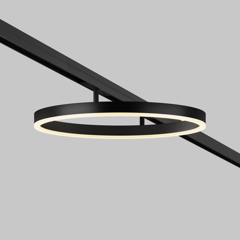 Трековый светильник40*8 см, *LED*24W, 3000K, Maytoni technical EXILITY TR227-2-24W3K-B, Черный