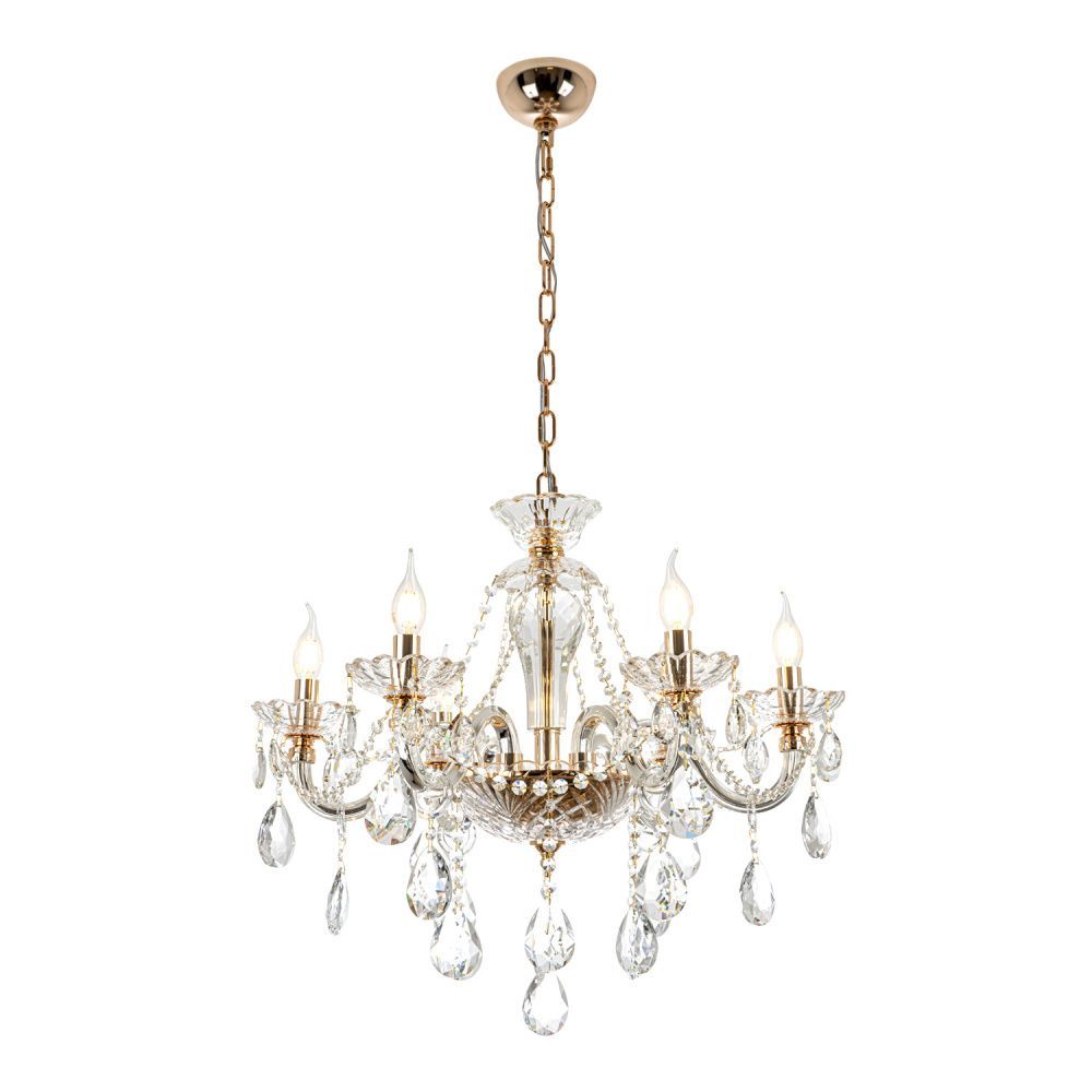 Люстра 66 см, 6*Е14*40W, Modelux  ML.7163.6P, Золото