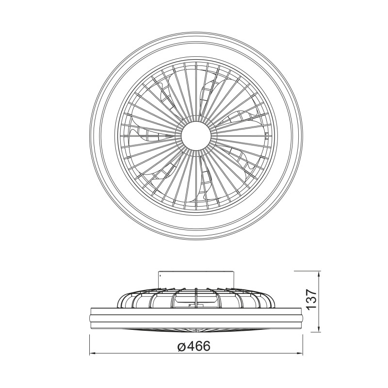 Светильник *46,6*13,7 см, LED *  40W, 3000К-6000К Mantra Gamer 8291, белый