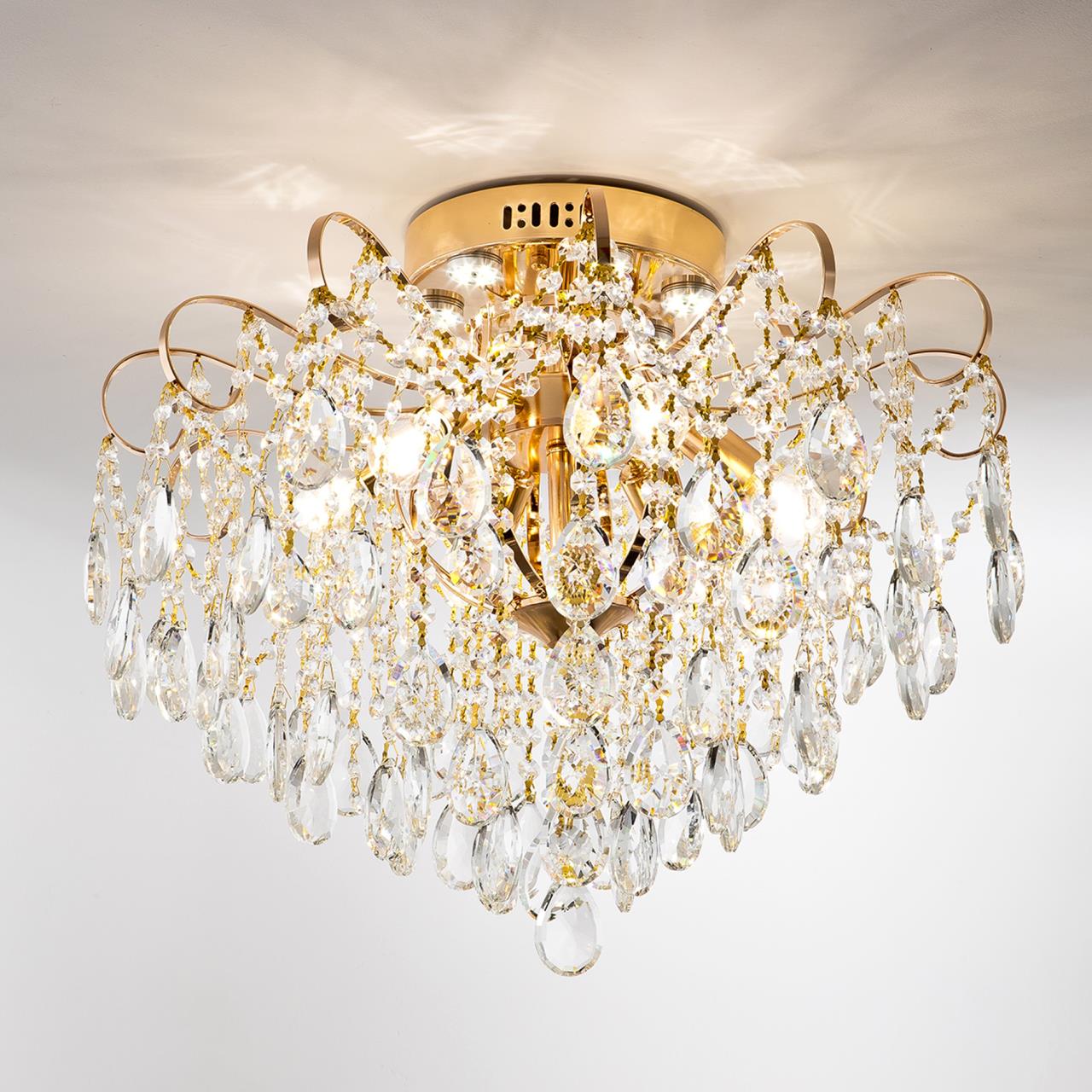 Люстра 57*57*43 см, Е14/LED 6x40W, Золото MODELUX ML.1702.6 GD