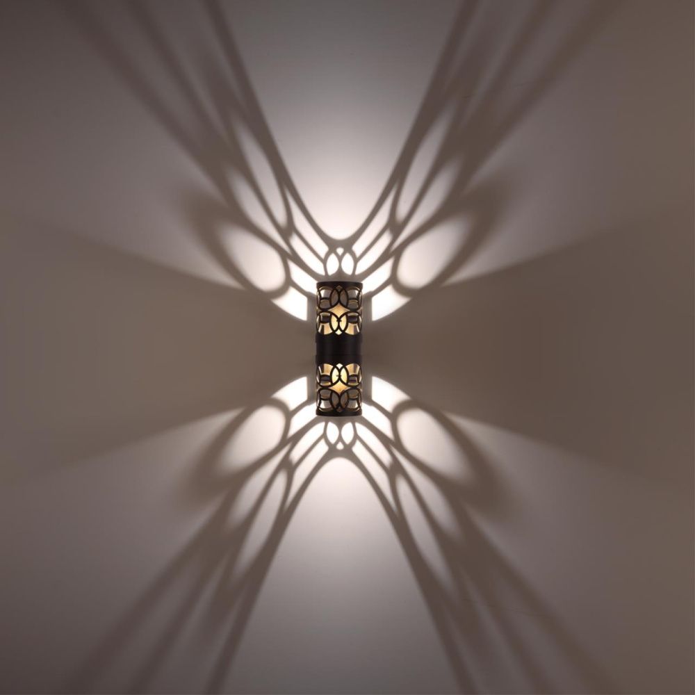 Уличный фасадный светильник 13*9*25,2- см, *LED*10W, 3000K, Novotech Netz NOV359537, черный