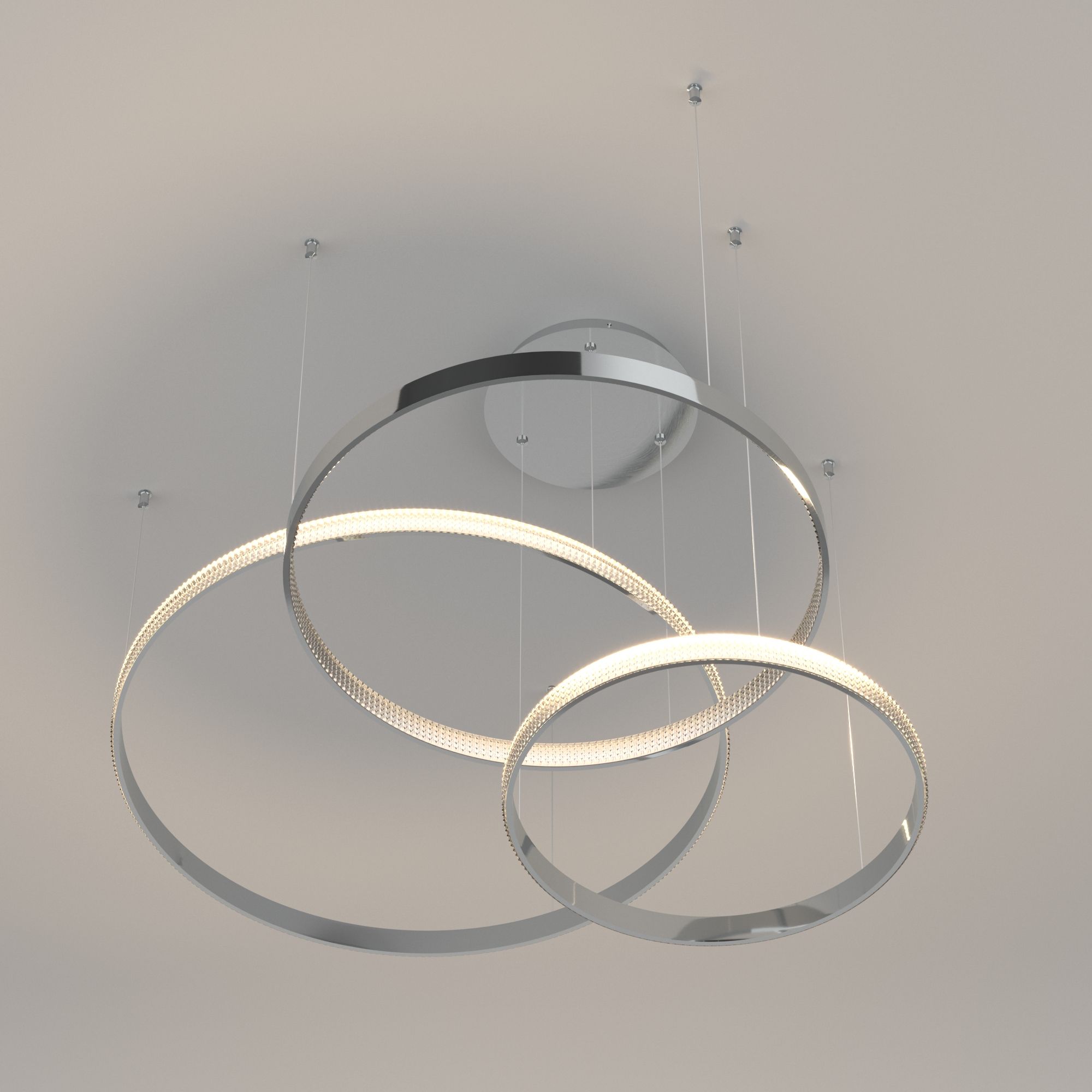 Светильник 114*93*110 см, *LED, 100W, 3300;4200;6500 Eurosvet Posh 90175/3, хром