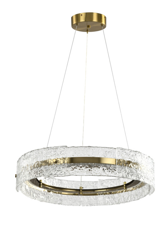 Подвесная люстра 60*150 см, LED, 30W, 3000K-6000K Zortes Criolla ZRS.1823.60, латунный