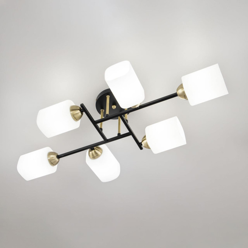 Люстра Citilux Генри CL130265 черный/бронза