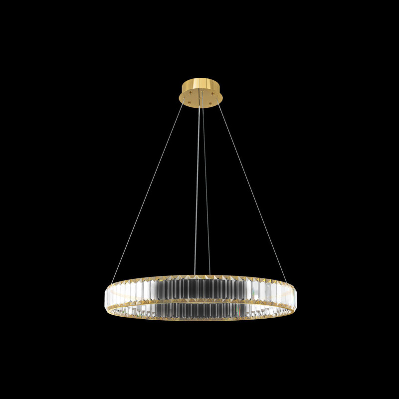Светильник *60 см, 1*LED*43W, 3000К Loft It 10135/600 Gold Crystal ring, Золото
