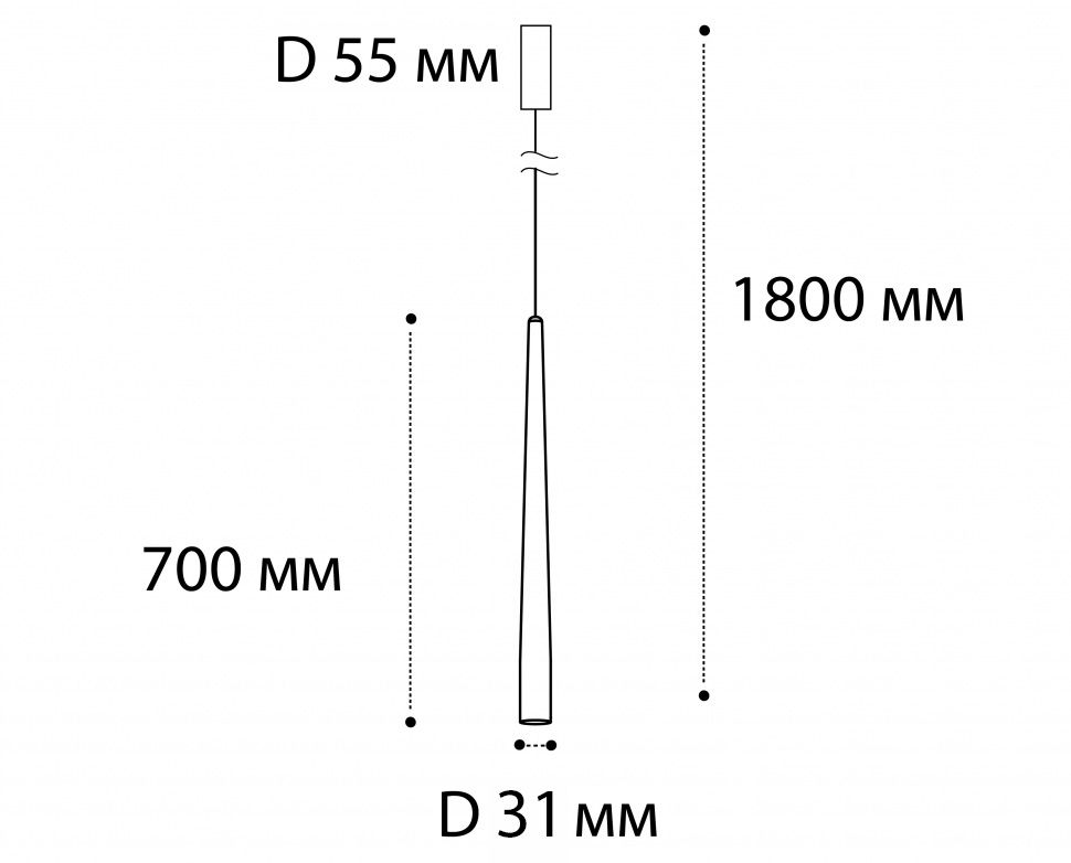 Подвесной светильник 3 см, 5W, 3000K, Italline IT03-1428 white, белый