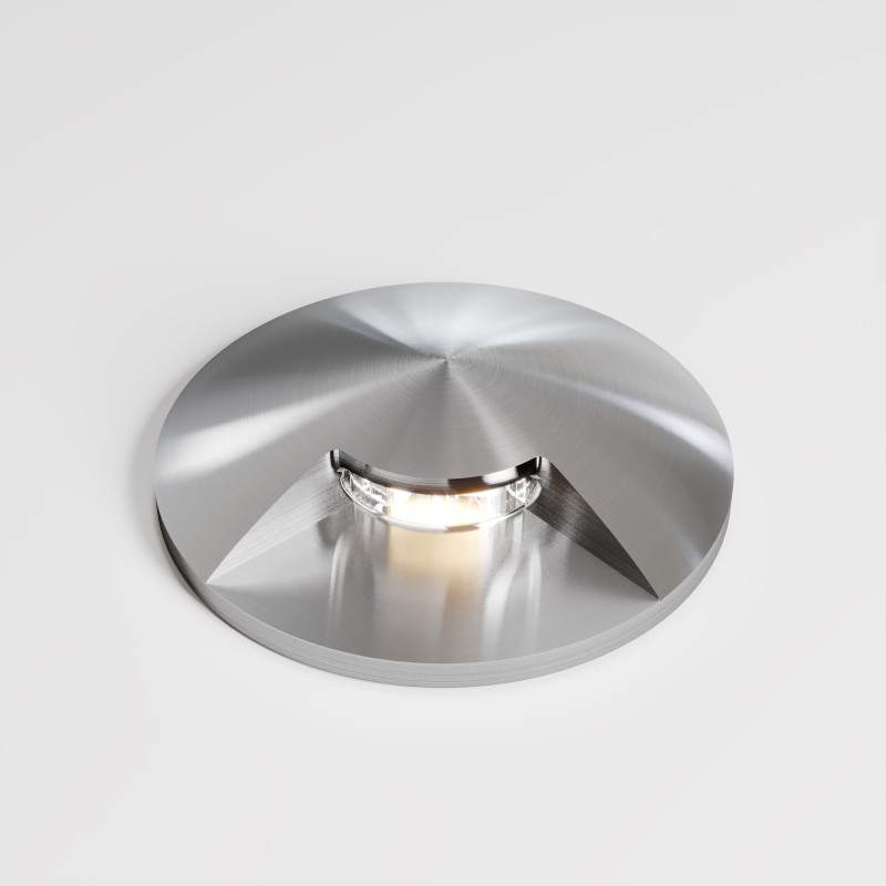 Встраиваемый светильник 4,2*7,8 см, LED*1W, 3000 К, Flash O044DL-L1S3K Maytoni Outdoor, Серебро