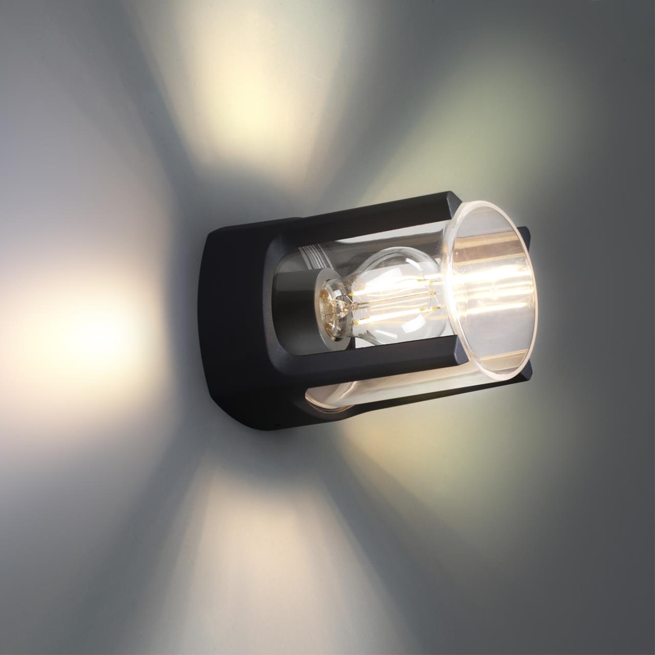 Светильник ландшафтный 12*12*16 см, E27 20 W, К Черный Novotech Street 370958 IP54