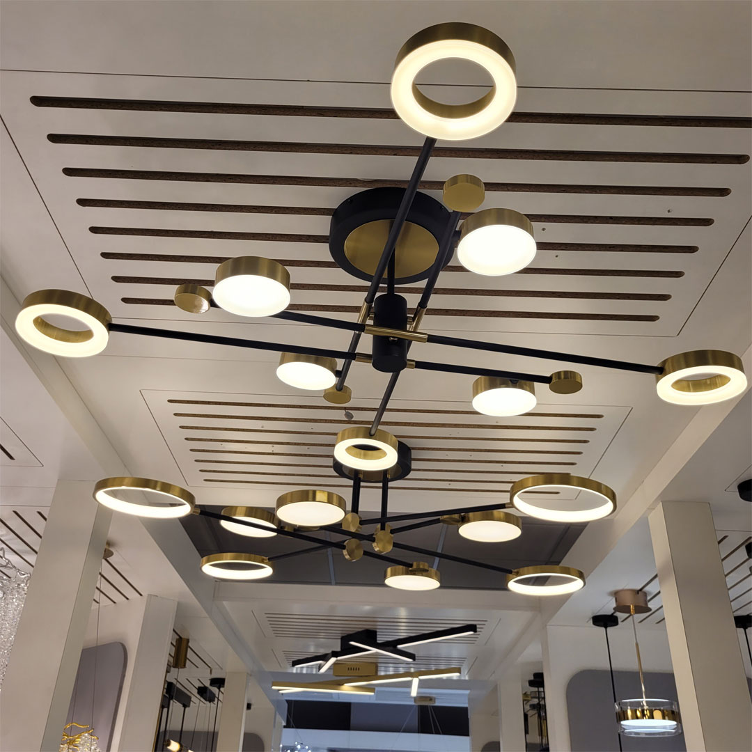 Потолочная светодиодная люстра Диаметр 126 см 75 вт Odeon Light Denzel 4320/75CL