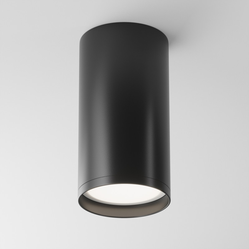 Светильник 5*5 см, GU10 10W, Maytoni Focus S C052CL-01B, черный