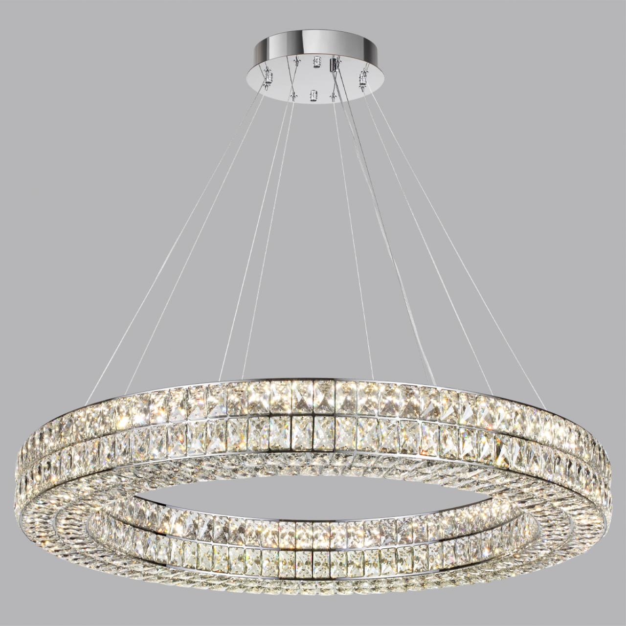 Люстра 60*100*120 см, 1 LED*98W, 4000 К, Odeon Light Panta, хром 4927/98L