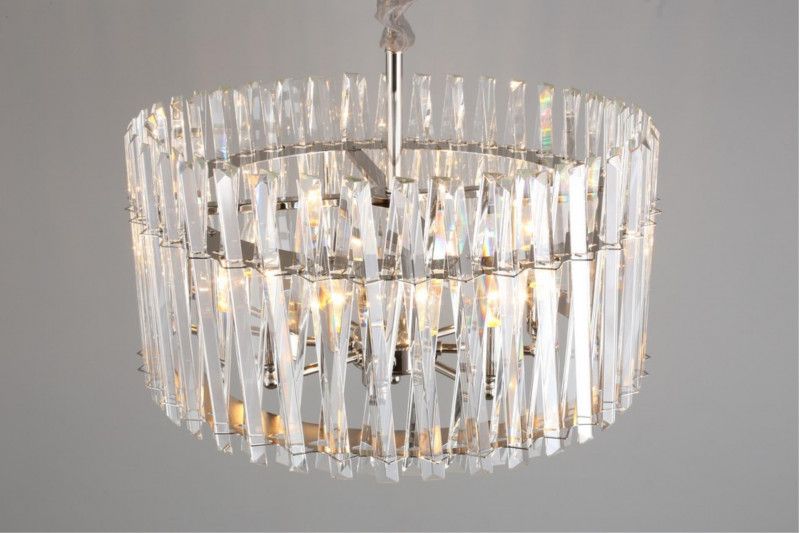 Подвесная люстра 60*32-115 см, 8*E14, 40W, Aployt Verene APL.808.03.08, хром