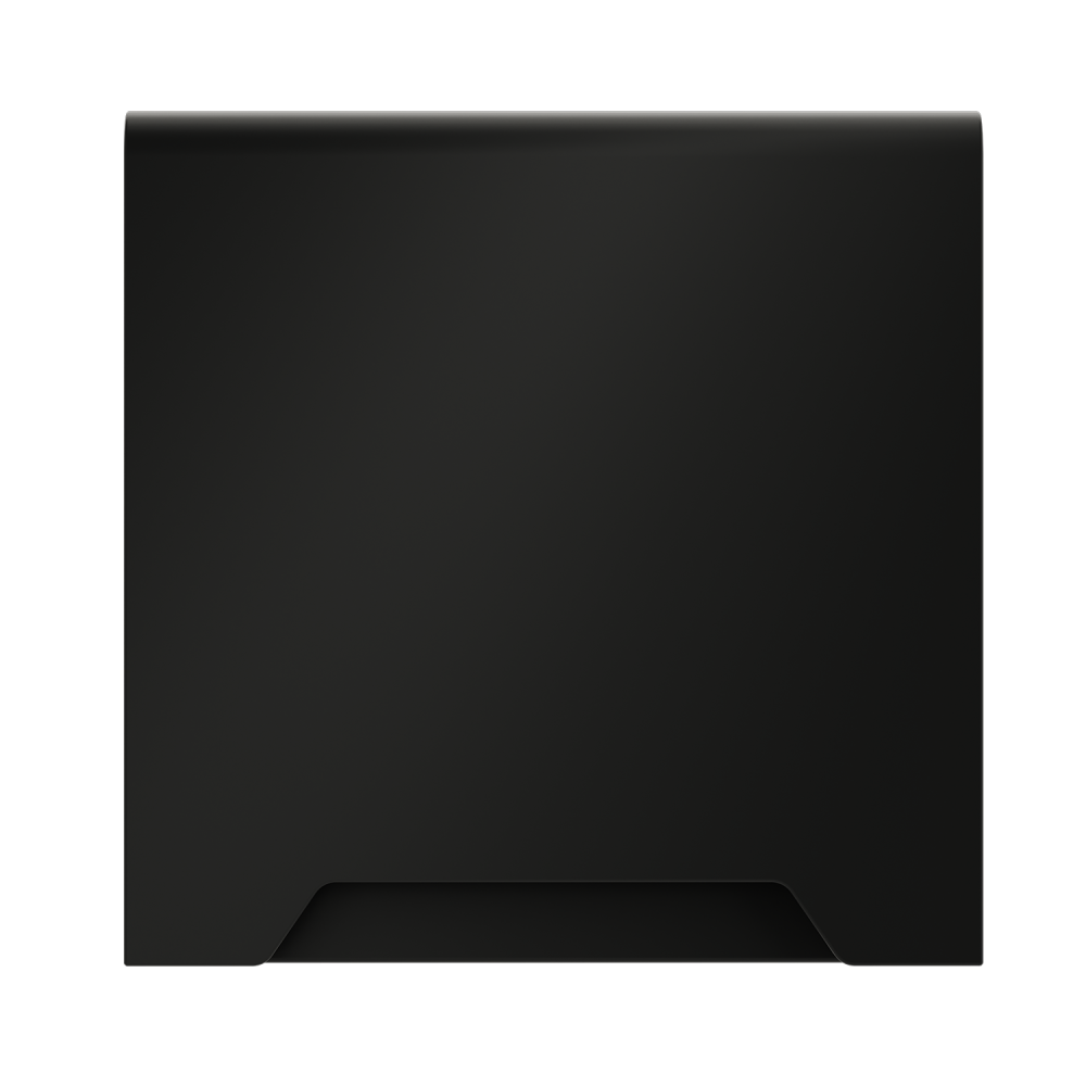 Накладка для розетки с заземлением, защитными шторками и крышкой, черный матовый Voltum S70 VLS000808, Пластик Soft touch