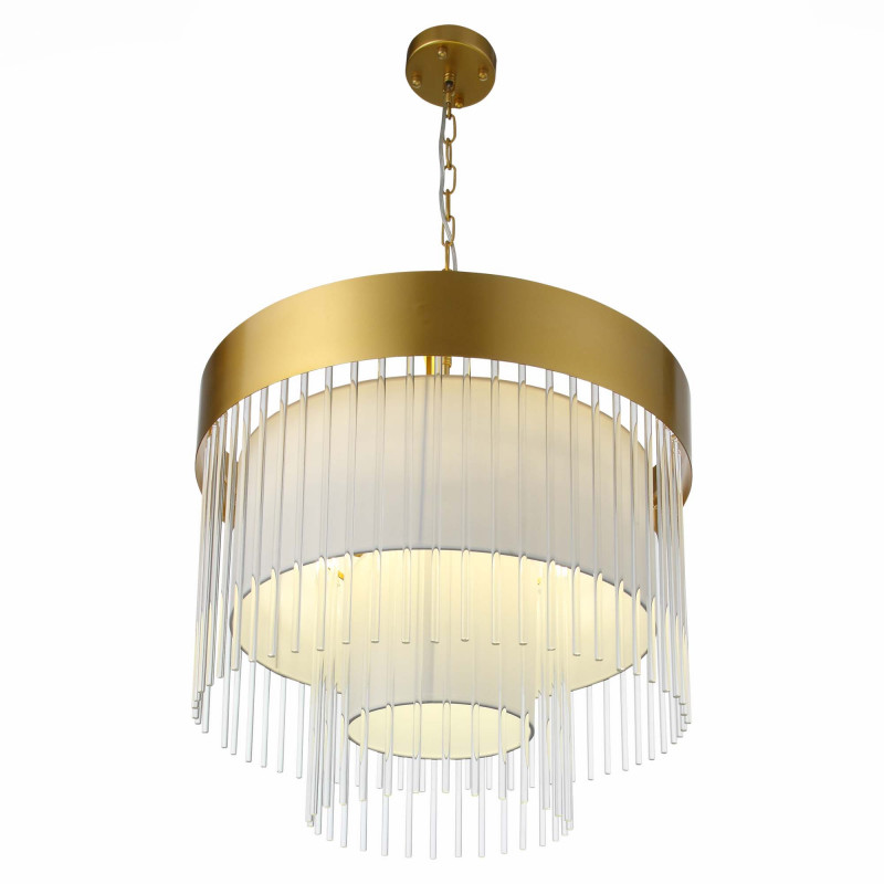 Люстра подвесная 60 см, 360W, ST LUCE AVERSA SL1352.203.09 Золотистый