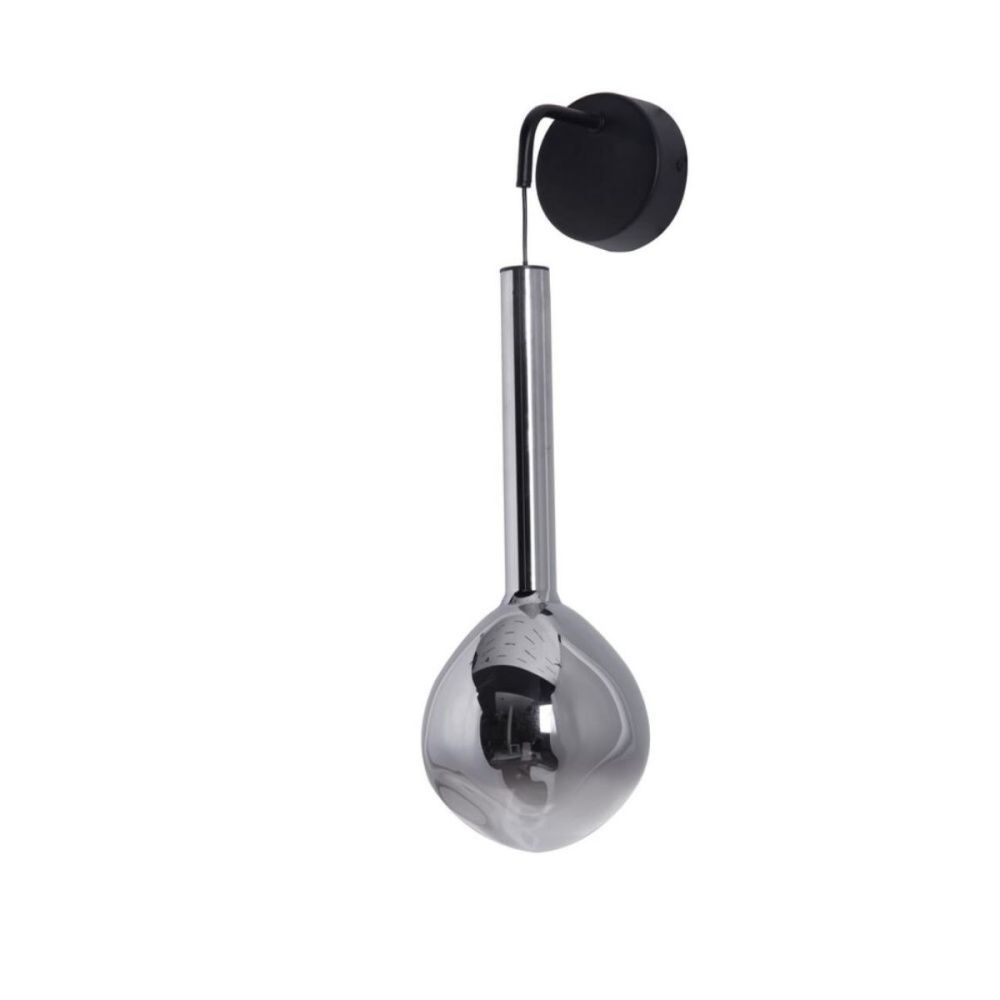 Бра 47 см, 4W, 3000K, Aployt Wisia APL.058.11.04, черный-дымчатый