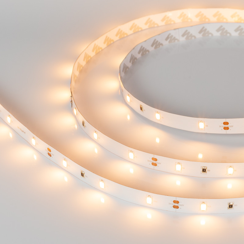 Лента ULTRA-5000 12V Warm2400 (5630, 150 LED, LUX) (Arlight, 12 Вт/м, IP20) 018109. Цена указана за 5 метров. Продается кратно 5 метрам.