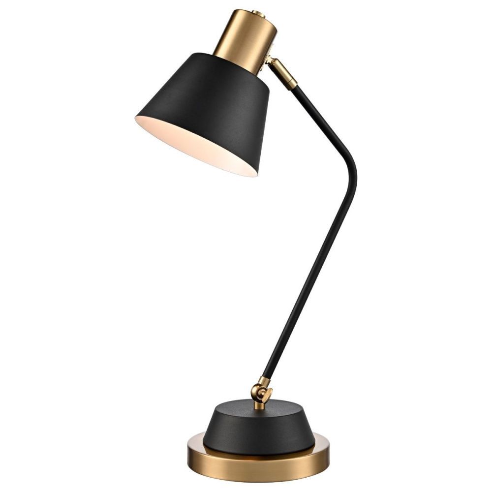 Настольная лампа 55 см, Velante 480-404-01, черный-золото