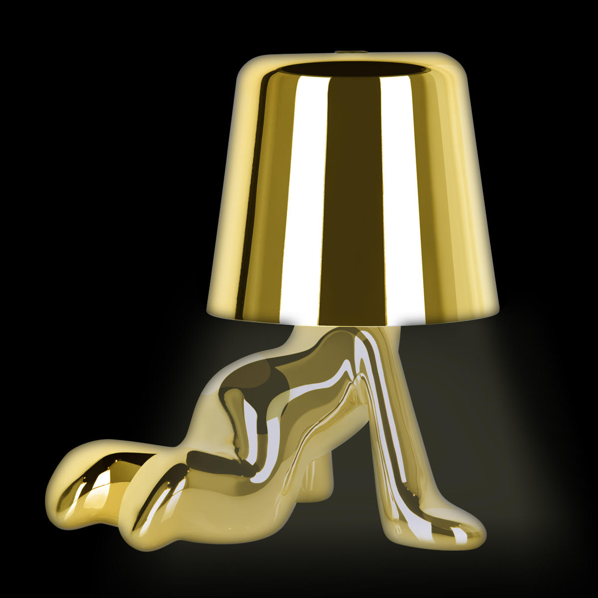 Настольная лампа 13*17 см, 1*LED*3W LOFT IT Brothers 10233/A Gold золото
