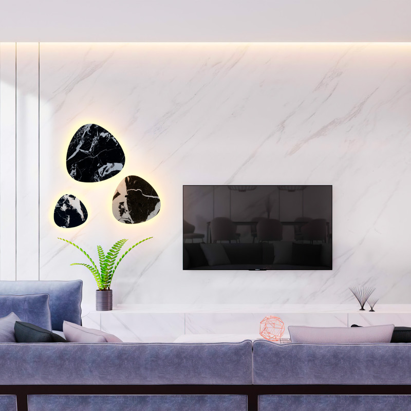 Бра 19 см, 6W, 4000K, Crystal Lux BILBAO AP6W LED D200 BLACK, черный
