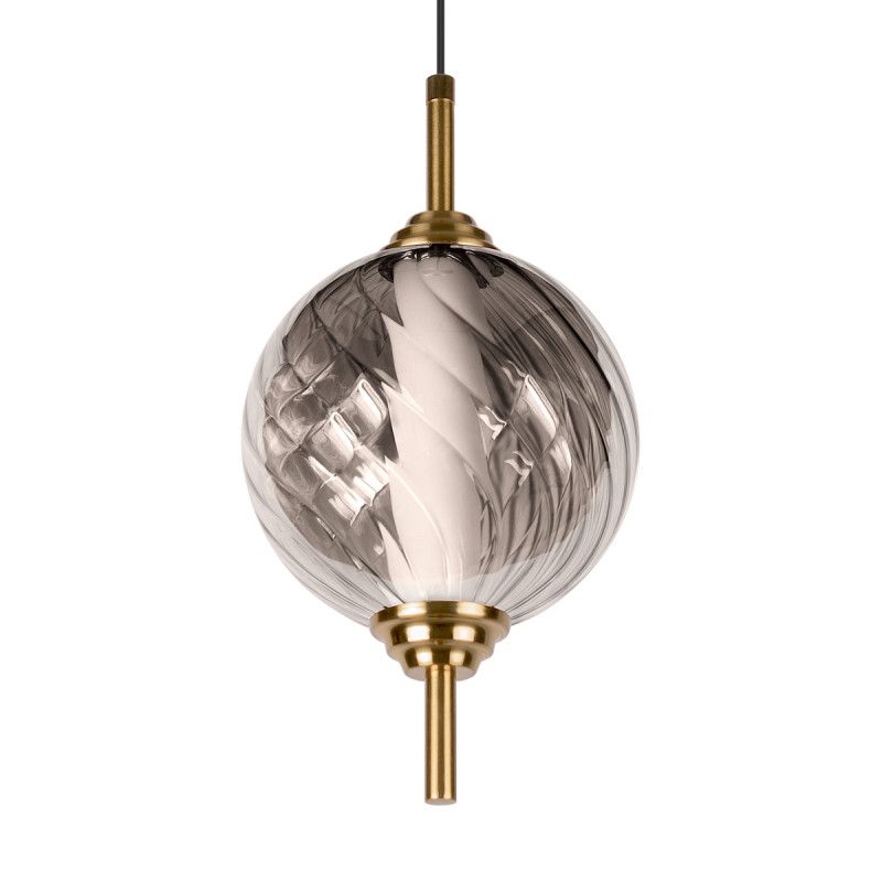 Подвесной светильник *15*-27,5 см, 1*LED*30W, 4000K, LOFT IT Helix 10421/B Smoke, бронзовый