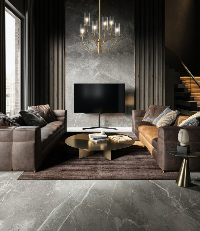 Светильник 61 см, Maytoni Arco MOD223PL-06BS, латунь