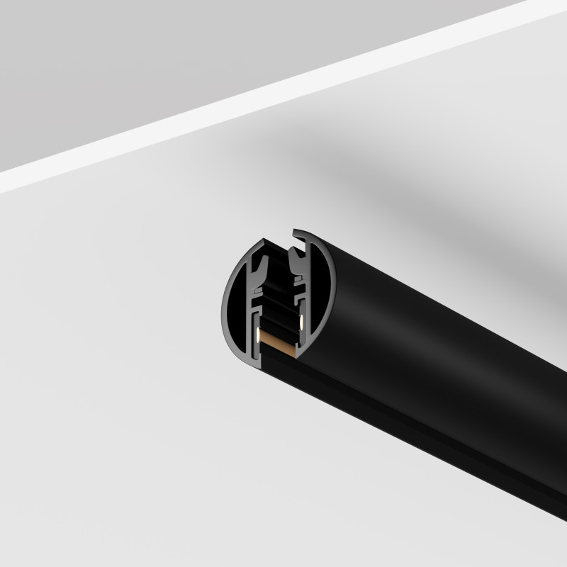 Шинопровод накладной/подвесной для трековых светильников 200*2*2 см, Maytoni Technical  Busbar trunkings Levity TRX184-R-112B черный