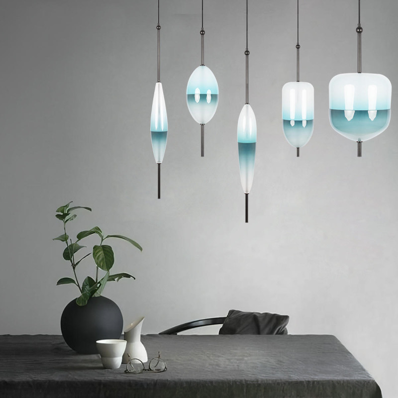Подвесной светильник 25 см, 1*LED*16W 3000K черный Loft It Venice 10223/D Blue