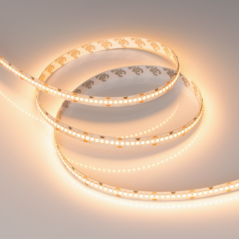Лента RT-A252-10mm 24V Warm2400 (11 W/m, IP20, 2835, 5m) (Arlight, 11 Вт/м, IP20) 028620(2). Цена указана за 5 метров. Продается кратно 5 метрам.