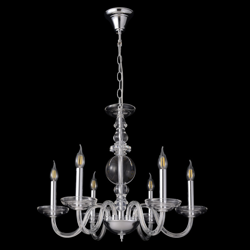 Светильник 65 см, Crystal Lux ARABESQUE SP6 CHROME, хром