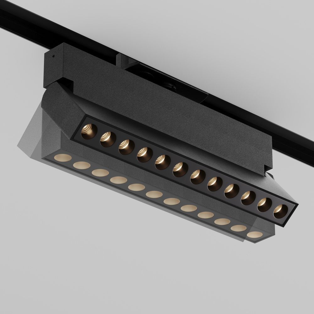 Трековый светильник  TR224-1-12WCCT-M-B 21,9*3,2*-10,7 см, *LED*12W, K, Maytoni technical UNITY TR224-1-12WCCT-M-B, Черный