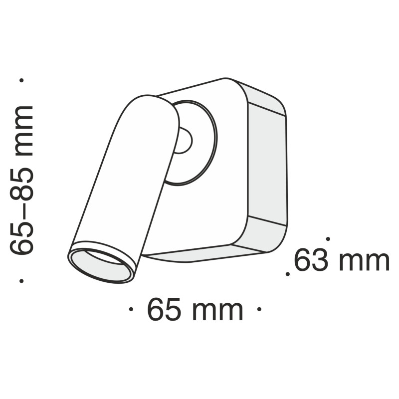 Бра 6 см, 3W, 3000К Maytoni Mirax C039WL-L3B3K черный