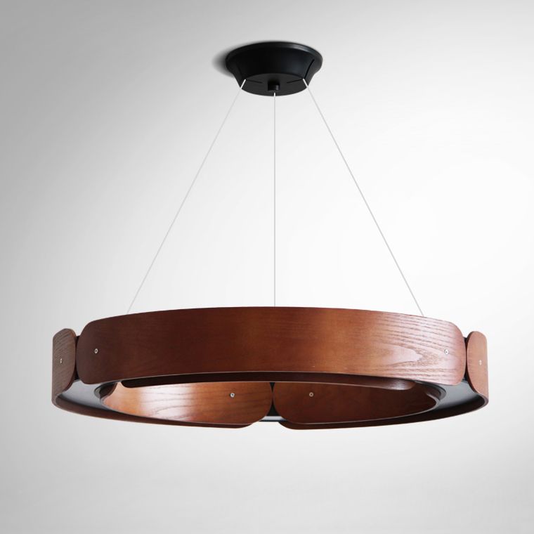 Подвесной светильник RANGE 1 D55 Red wood 16*61*61 см, 1*LED*100W, 3000, 4000, 5000K, ImperiumLoft RANGE01, Красный