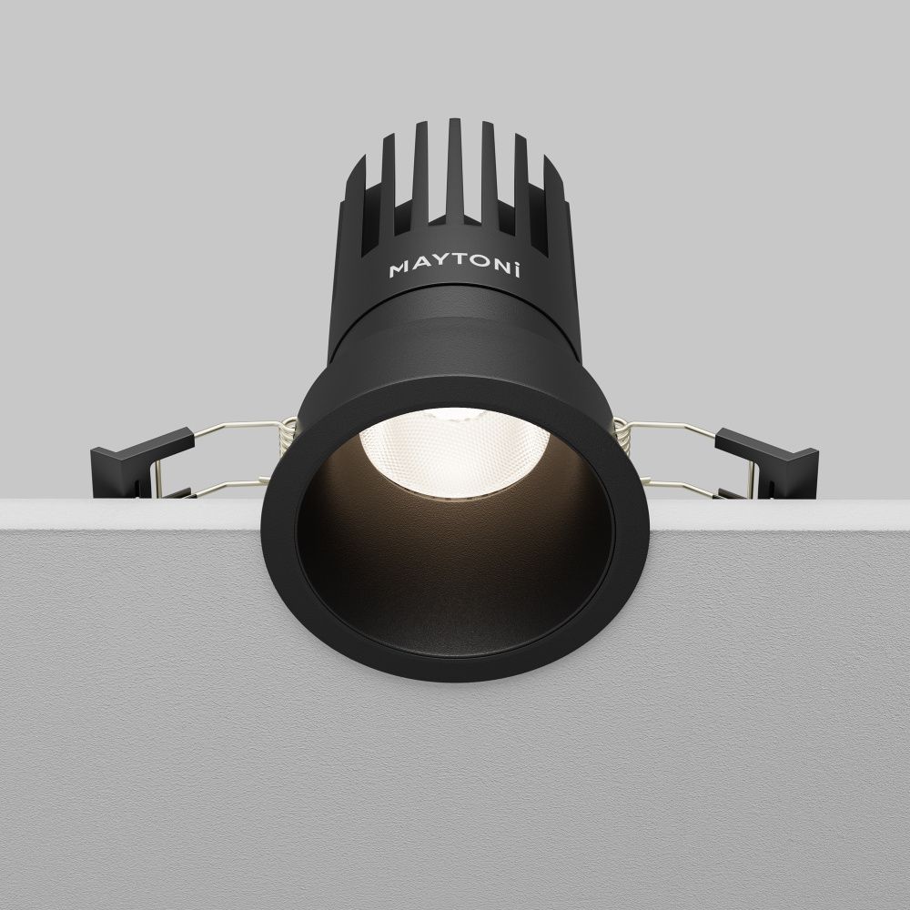 Встраиваемый светильник  DL118-15W-4K-B **-11,3 см, *LED*15W, 4000K, Maytoni technical Dip DL118-15W-4K-B, Черный