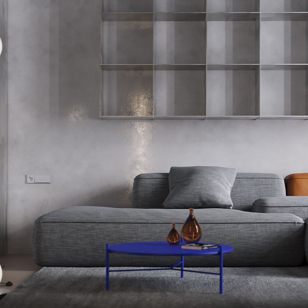 Клавиши для выключателя/переключателя двухклавишного, S70, серый Voltum VLS000316