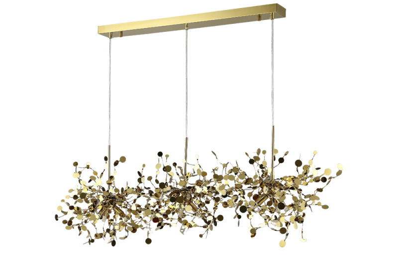 Светильник 120 см Crystal L ux GARDEN SP3х3 L1200 GOLD Золото