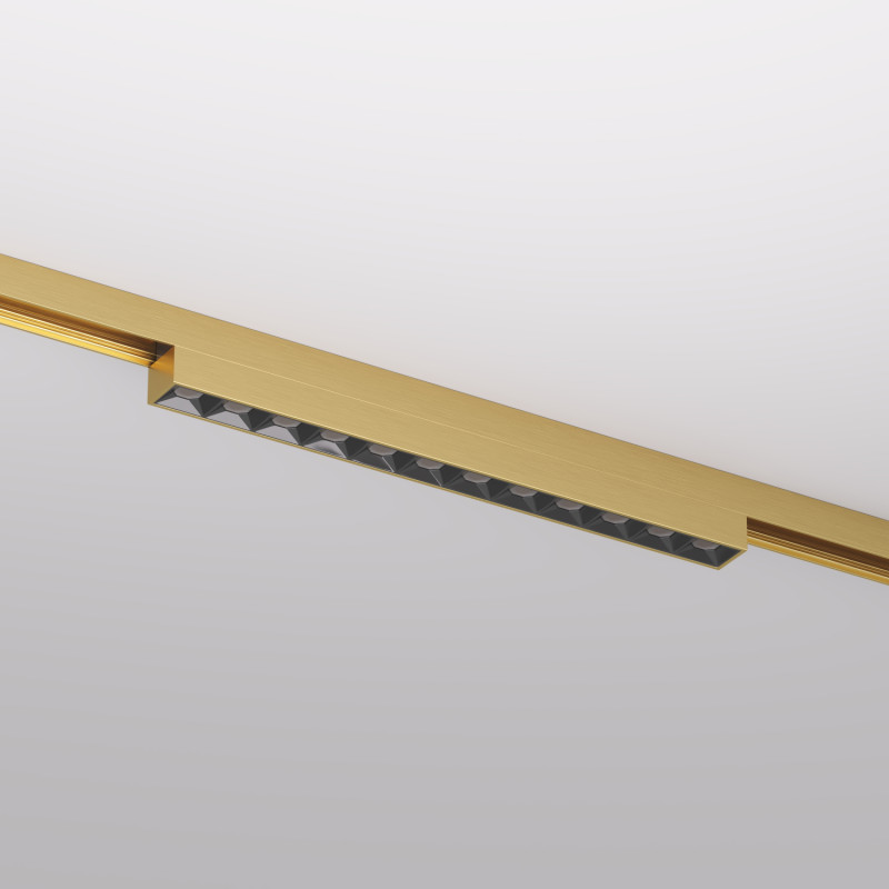 Светильник на шине 23,1*1,9*2,7 см, 10W, 3000К, Denkirs SHINE GRILL DK5771-SB латунный