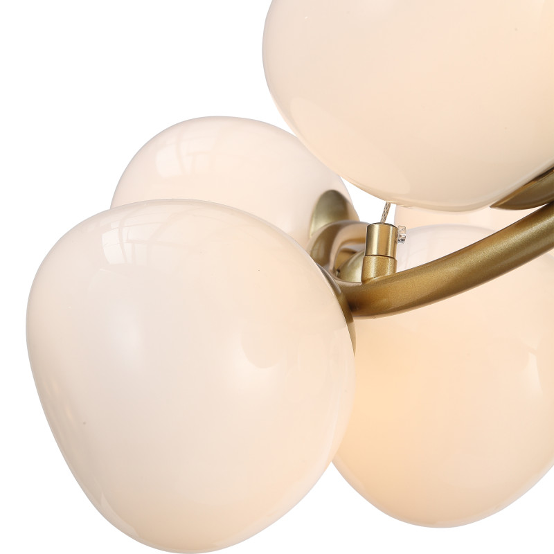 Светильник подвесной 54*200 см, 12*G9, 20-25 м2 ST LUCE SWEVEN  SL1519.303.12 латунь
