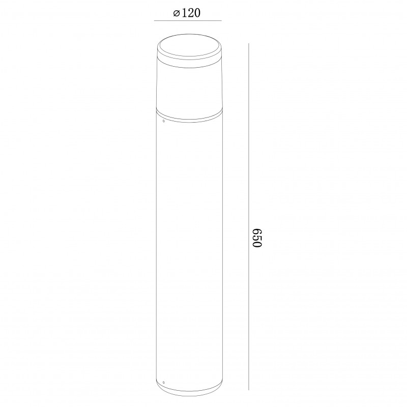 Садово-парковый светильник *12*65 см, E27 * 1 20W, 3000К Mantra Chicago 8108, серый