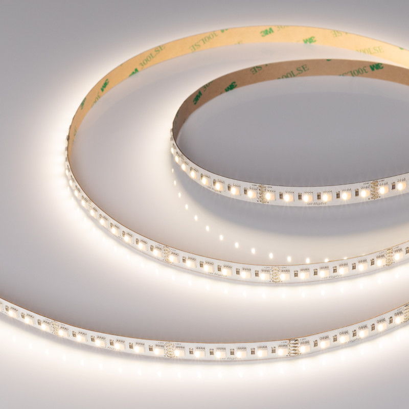 Лента RT-H120-10mm 24V RGBW-Day-4-in-1 (25 W/m, IP20, 4040, 5m) (Arlight, Открытый) 048747. Цена указана за 5 метров. Продается кратно 5 метрам.