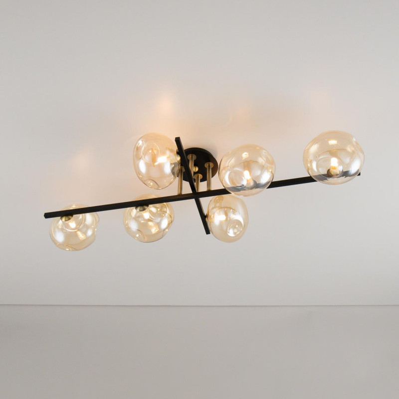 Люстра Citilux Девис CL201161 коричневый