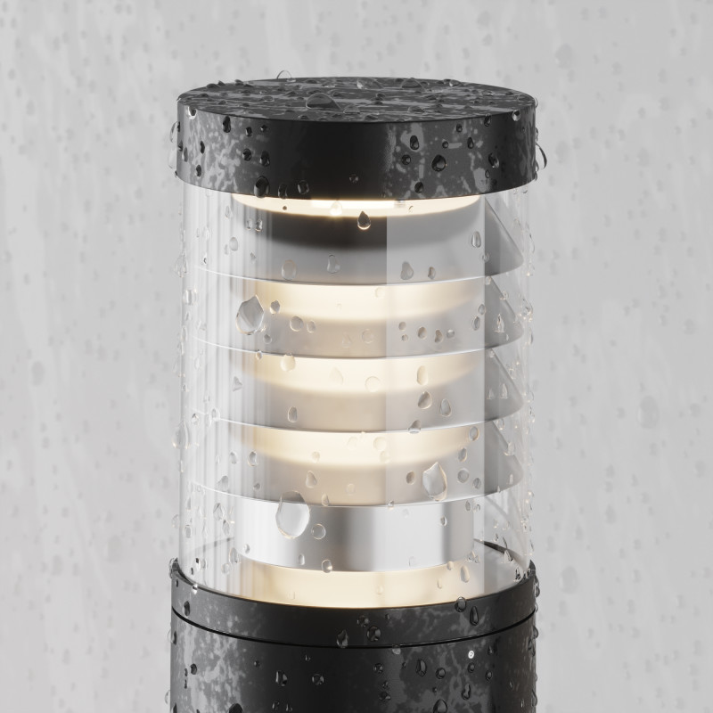 Садово-парковый светильник 13,4*65 см, LED, 12W, 3000К, Maytoni Spir O439FL-L12GF3K серый