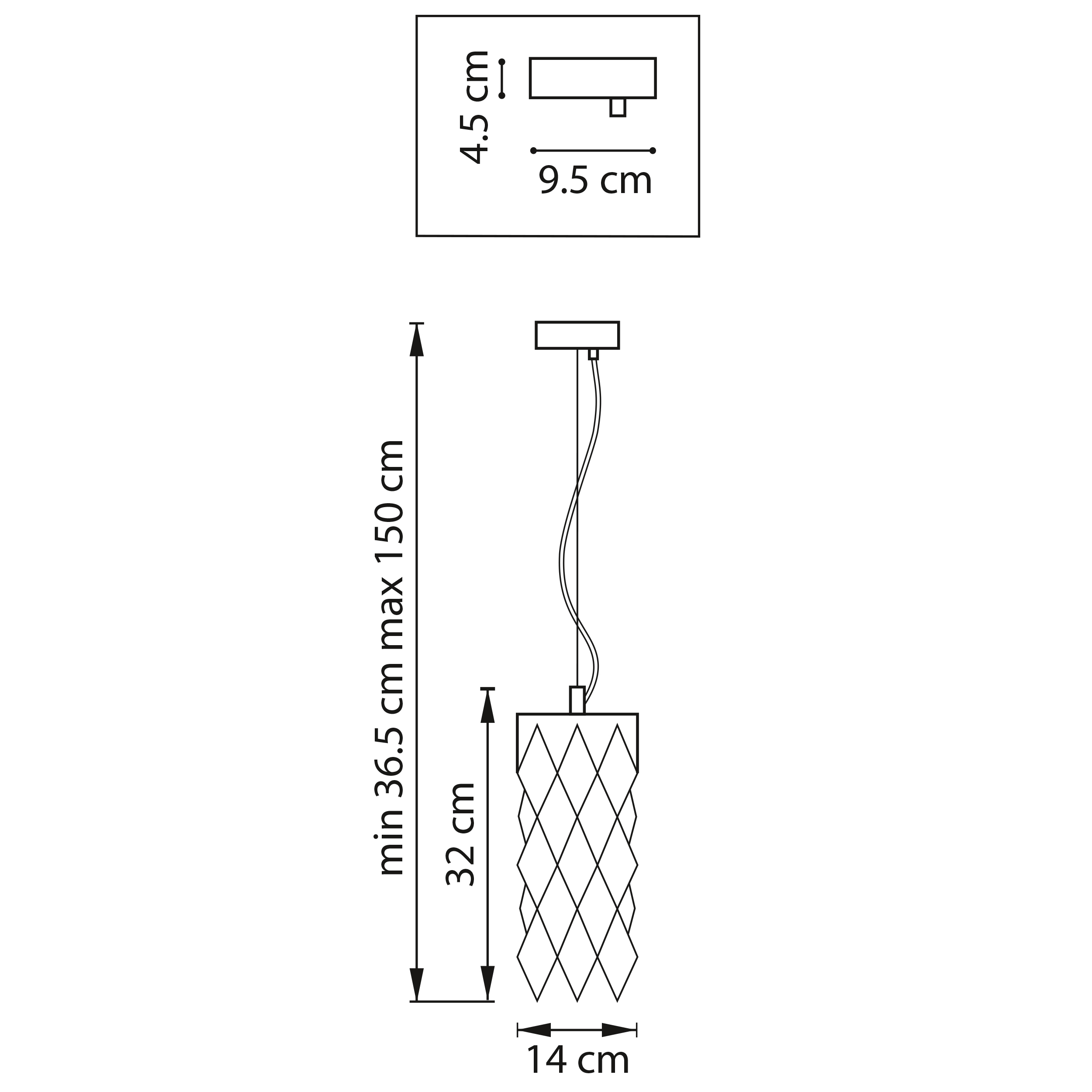 Подвес 14*32 см, 3*G9*28W Lightstar Limpio 722033 бронза