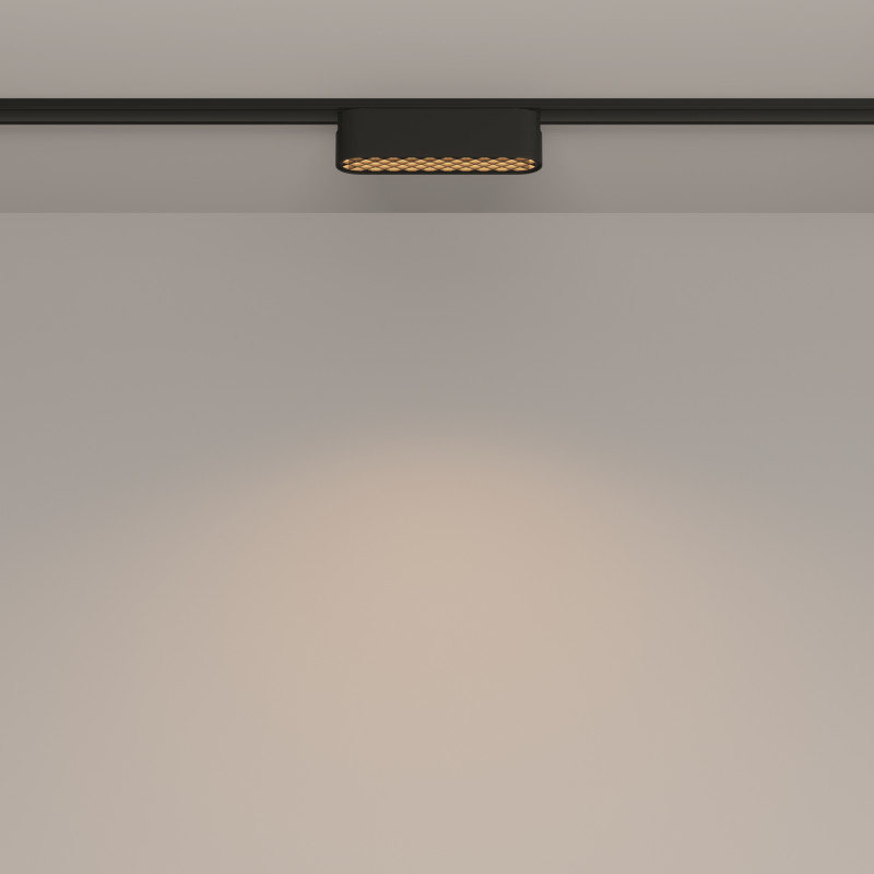 Светильник 12 см, 6W, 3000K, Maytoni Basis Grid TR084-1-6W3K-B, черный