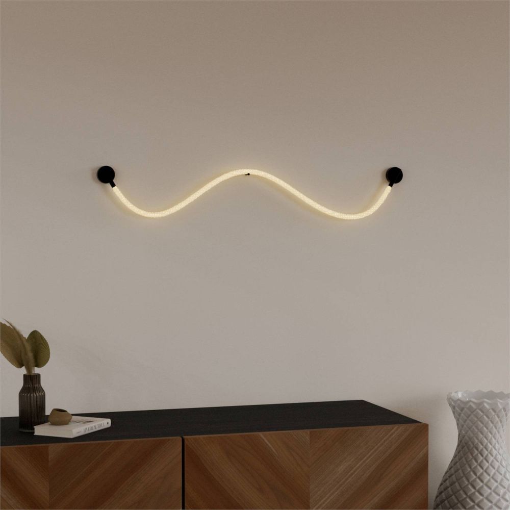 Бра 155*- см, 1*LED*35W, 3000K, Lightera Tura LE103W-158BB STAINLESS, Черный